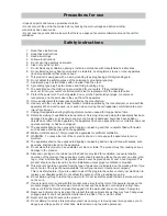 Предварительный просмотр 2 страницы 4 Sizzle POAAIR06 Operating Instructions Manual