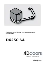 4Ddoors DX250 SA Instructions For Fitting, Operating And Maintenance preview