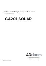 Предварительный просмотр 26 страницы 4Ddoors SOLAR GA201 Instructions For Fitting, Operating And Maintenance