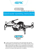 4DRC 4D-F9 Operating Instructions Manual preview