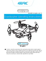 Preview for 1 page of 4DRC 4D-V30 Operating Instructions Manual