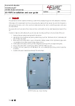 Предварительный просмотр 8 страницы 4EVAC 4E-FMTC Installation And User Manual