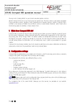 Preview for 3 page of 4EVAC C500/1 Operation Manual