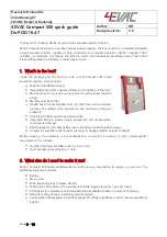 Preview for 3 page of 4EVAC Compact 500 Quick Manual