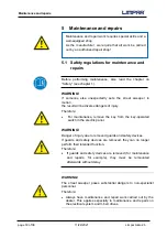 Предварительный просмотр 30 страницы 4F Maschinentechnik LIMPAR Akku 26 Operating Manual