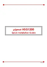 Предварительный просмотр 1 страницы 4IPNET HSG1200 Quick Instruction Manual