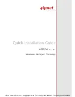 4IPNET HSG200 Quick Start Manual preview