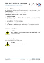 Preview for 7 page of 4Links Diagnostic SpaceWire Interface DSI-RG408 User Manual