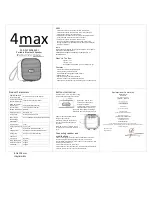 Предварительный просмотр 1 страницы 4max 130.127 MAX MXI Instruction Manual