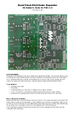 4ms Quad Clock Distributor Expander Builder'S Manual preview