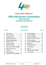 Предварительный просмотр 1 страницы 4qd PRO-360 Series Instruction Manual