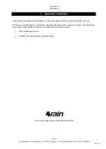 Preview for 32 page of 4rain FLAT Series Installation/Assembly And Maintenance Instructions