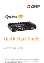 Preview for 1 page of 4RF Aprisa SRi Quick Start Manual