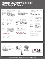 Предварительный просмотр 2 страницы 4xem 4X-IP7142 Specifications