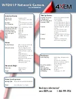 Preview for 2 page of 4xem WFDV Specifications