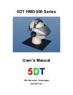 Предварительный просмотр 1 страницы 5DT HMD 800 Series User Manual