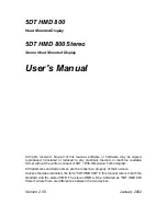 Предварительный просмотр 2 страницы 5DT HMD 800 Series User Manual