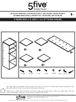 Предварительный просмотр 3 страницы 5five 138927 Instruction Sheet