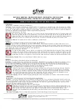 Предварительный просмотр 2 страницы 5five 173678 Instruction Sheet