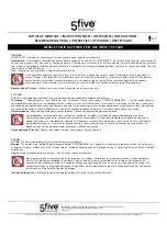 Предварительный просмотр 3 страницы 5five 173678 Instruction Sheet