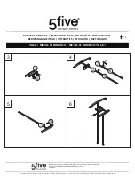 Предварительный просмотр 2 страницы 5five METAL & BAMBOO VALET 167883 Instruction Sheet