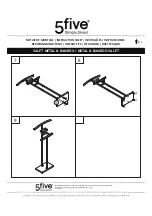 Предварительный просмотр 3 страницы 5five METAL & BAMBOO VALET 167883 Instruction Sheet