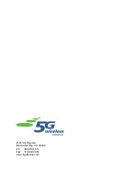 Предварительный просмотр 28 страницы 5G Wireless Solutions G-Force 850 b/g User Manual