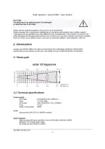 Предварительный просмотр 5 страницы 5Star Systems Spica 250M User Manual