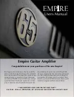 Предварительный просмотр 1 страницы 65 AMPS Empire User Manual