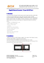 Предварительный просмотр 1 страницы 6COM 6C-400A Manual