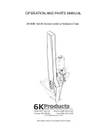 Предварительный просмотр 1 страницы 6K Products DH0606 Operation And Parts Manual