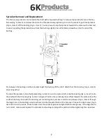 Preview for 8 page of 6K Products DH0630 Operation And Parts Manual