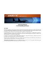 Preview for 1 page of 6mmFlyRC F-18 Hornet Instruction Manual