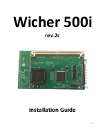 Preview for 1 page of 7-BIT Wicher 500i Installation Manual