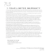 Preview for 12 page of 7LS FA7-1450J Instruction Manual And  Warranty Information