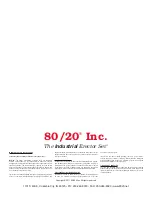 Preview for 6 page of 80/20 XDIY1707 Quick Start Manual