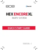 Предварительный просмотр 1 страницы 808 HEX ENCORE XL Quick Start Manual