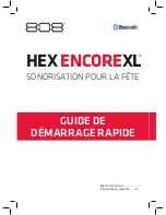 Предварительный просмотр 11 страницы 808 HEX ENCORE XL Quick Start Manual