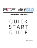 808 NRG GLO Quick Start Manual preview