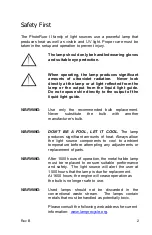 Preview for 2 page of 89 North PhotoFluor II Replacement Manual