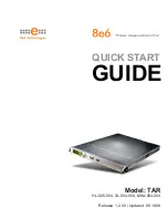 Preview for 1 page of 8e6 Technologies TAR HL-005-004 Quick Start Manual