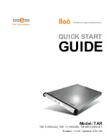 Предварительный просмотр 1 страницы 8e6 Technologies TAR S (5K02-62) Quick Start Manual