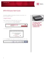 Preview for 1 page of 8x8 Inc BPA 430 Quick Start Manual