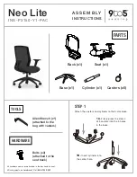 Preview for 1 page of 9to5 seating Neo Lite Assembly Instructions