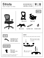 9to5 seating Strata Assembly Instructions preview