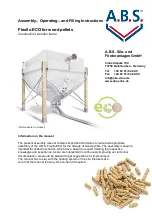 Preview for 1 page of A.B.S. Flexilo ECO Assembly-, Operating-, And Filling Instructions