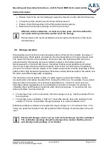 Preview for 8 page of A.B.S. Flexilo MODUL Assembly-, Operating-, And Filling Instructions