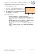 Preview for 36 page of A.B.S. Flexilo MODUL Assembly-, Operating-, And Filling Instructions