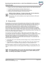 Preview for 8 page of A.B.S. Flexilo TROUGH Assembly-, Operating-, And Filling Instructions