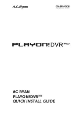 A.C.Ryan PLAYON! Quick Install Manual preview